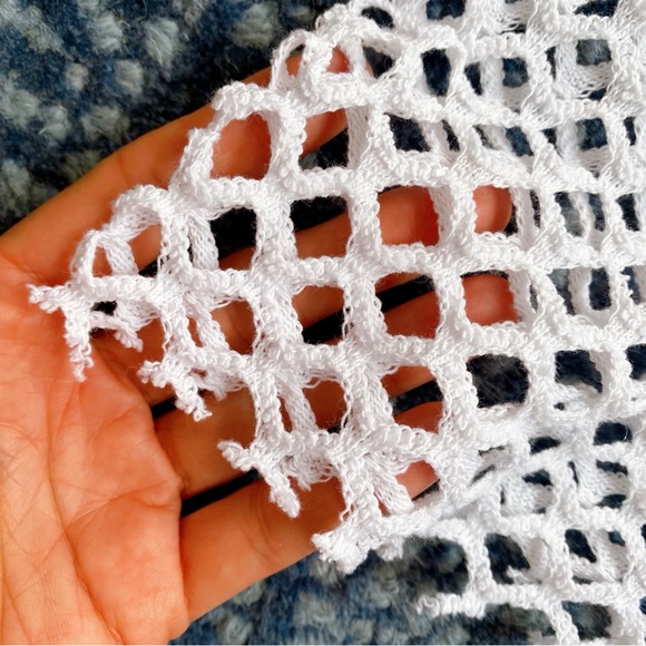 🐚 ZARA WHITE CROCHET COTTON HIGH WAIST SKIRT! - Picture 13 of 16